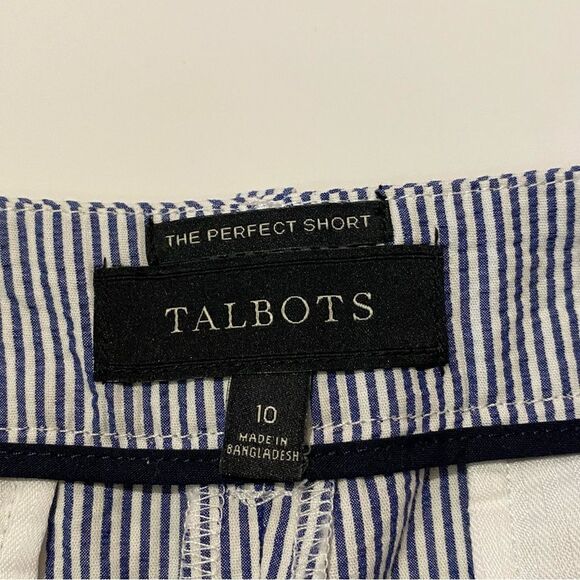 Talbots Black and White Striped Women Shorts - Picture 16 of 16